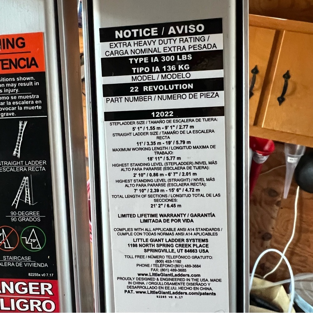 22 Revolution Extra Heavy Duty Ladder